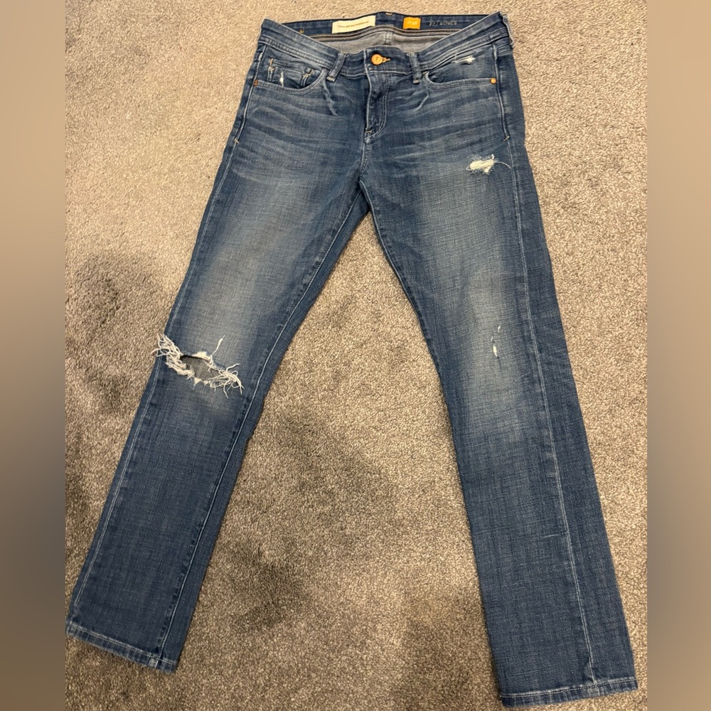 Anthropologie, Pilcro and The Letterpress ripped jeans
